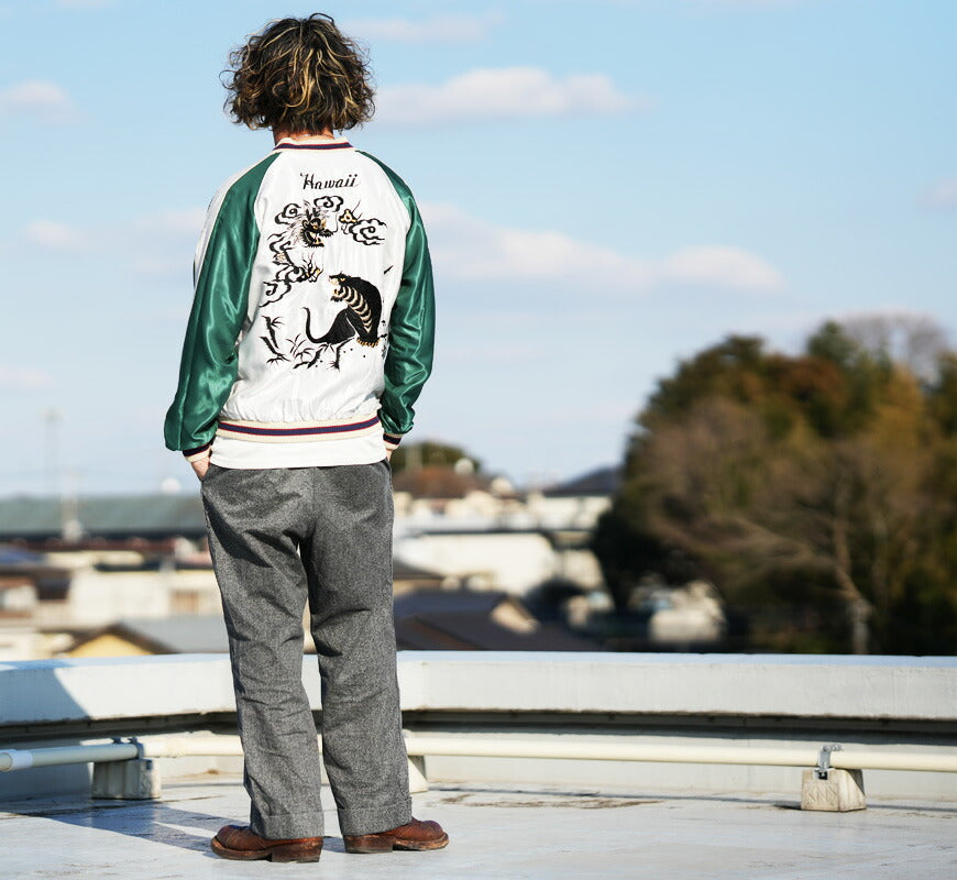 テーラー東洋 テイラー東洋 Tailor Toyo リバーシブル アセテート サテン スカジャン HAWAII MAP × DRAGON & TIGER 刺繍 ジャケット TT15877-128 【2026年春夏新作】