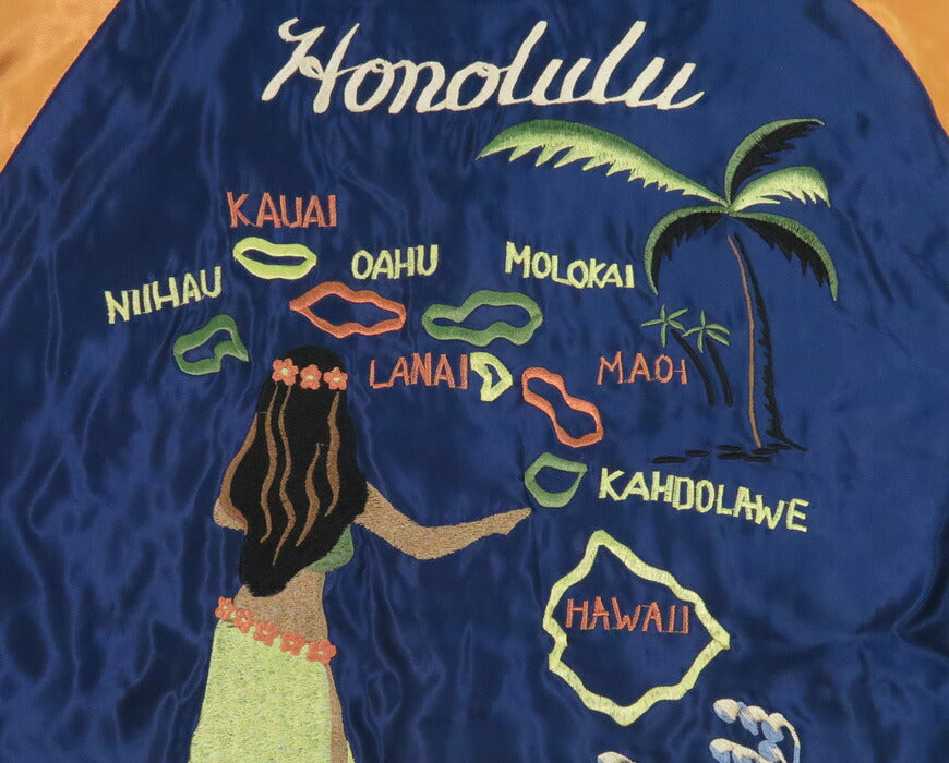 テーラー東洋 テイラー東洋 Tailor Toyo リバーシブル アセテート サテン スカジャン HAWAII MAP × DRAGON & TIGER 刺繍 ジャケット TT15877-128 【2026年春夏新作】