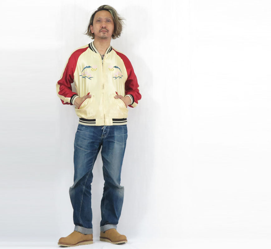 テーラー東洋 テイラー東洋 Tailor Toyo リバーシブル アセテート サテン スカジャン USS PRINCETON× MAIKO 刺繍 ジャケット TT15877-219 【2026年春夏新作】