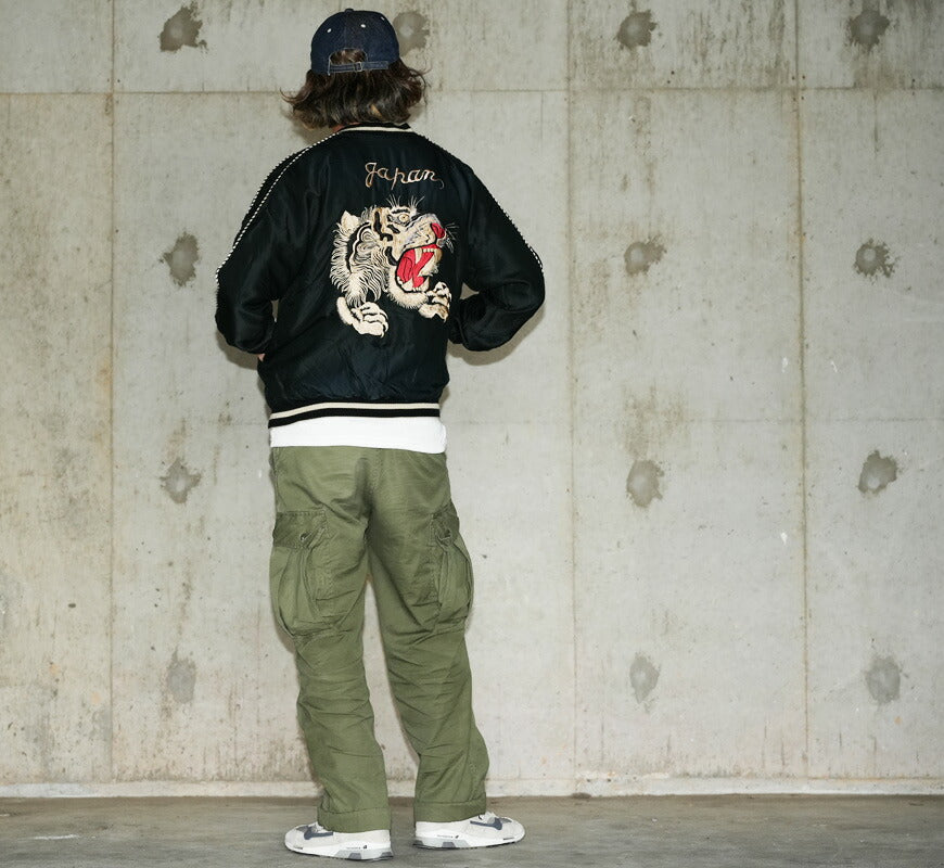 テーラー東洋 テイラー東洋 Tailor Toyo リバーシブル アセテート サテン スカジャン TIGER HEAD × CHEVY LOVER エイジングモデル ユーズド加工 刺繍 ジャケット TT15878-119 【2026年春夏新作】