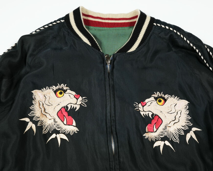テーラー東洋 テイラー東洋 Tailor Toyo リバーシブル アセテート サテン スカジャン TIGER HEAD × CHEVY LOVER エイジングモデル ユーズド加工 刺繍 ジャケット TT15878-119 【2026年春夏新作】