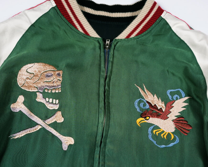 テーラー東洋 テイラー東洋 Tailor Toyo リバーシブル アセテート サテン スカジャン TIGER HEAD × CHEVY LOVER エイジングモデル ユーズド加工 刺繍 ジャケット TT15878-119 【2026年春夏新作】