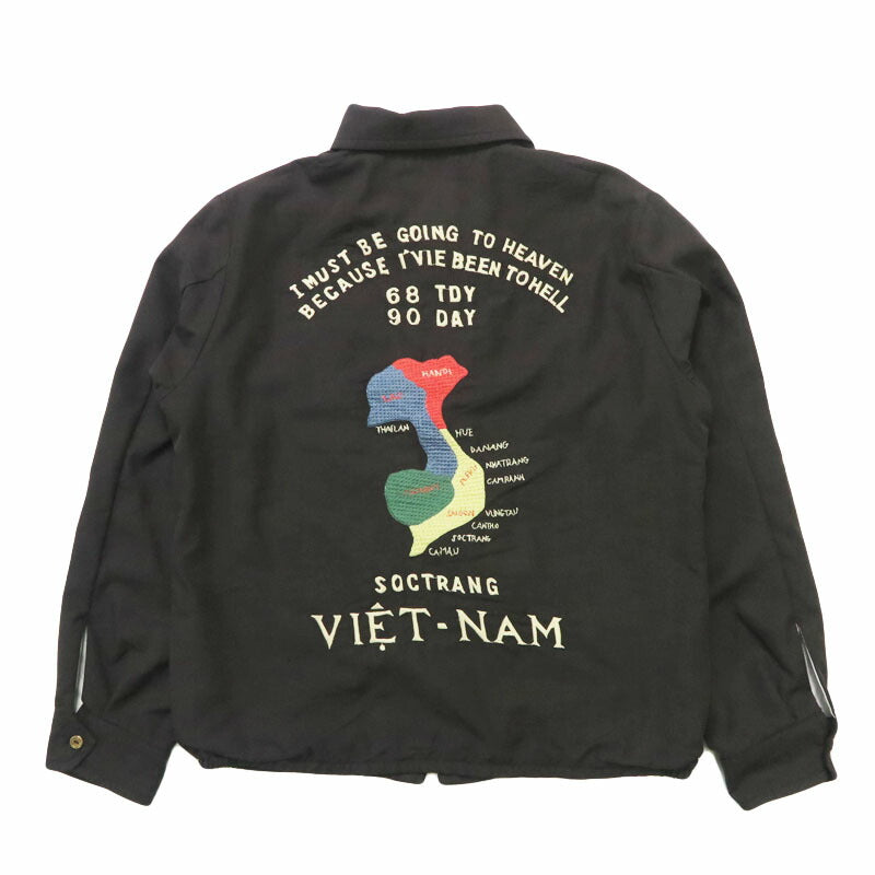 テーラー東洋 テイラー東洋 Tailor Toyo ベトナム ジャケット ベトジャン Late 1960s Style Cotton Rayon Vietnam Jacket “VIETNAM MAP”  刺繍 コットンレーヨン TT15880-119 【2026年春夏新作】