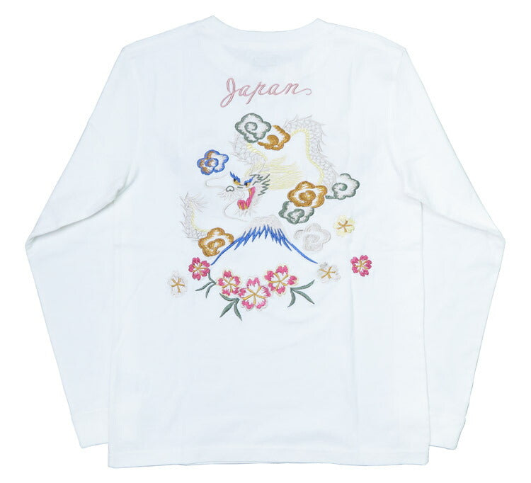 テーラー東洋 Tailor Toyo 長袖 スカ刺繍 Tシャツ LONG SLEEVE SUKA T-SHIRT EMBROIDERED “DRAGON” テイラー東洋 TT69470【2024-25年秋冬新作】