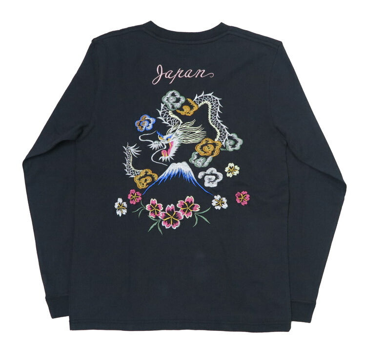 テーラー東洋 Tailor Toyo 長袖 スカ刺繍 Tシャツ LONG SLEEVE SUKA T-SHIRT EMBROIDERED “DRAGON” テイラー東洋 TT69470【2024-25年秋冬新作】