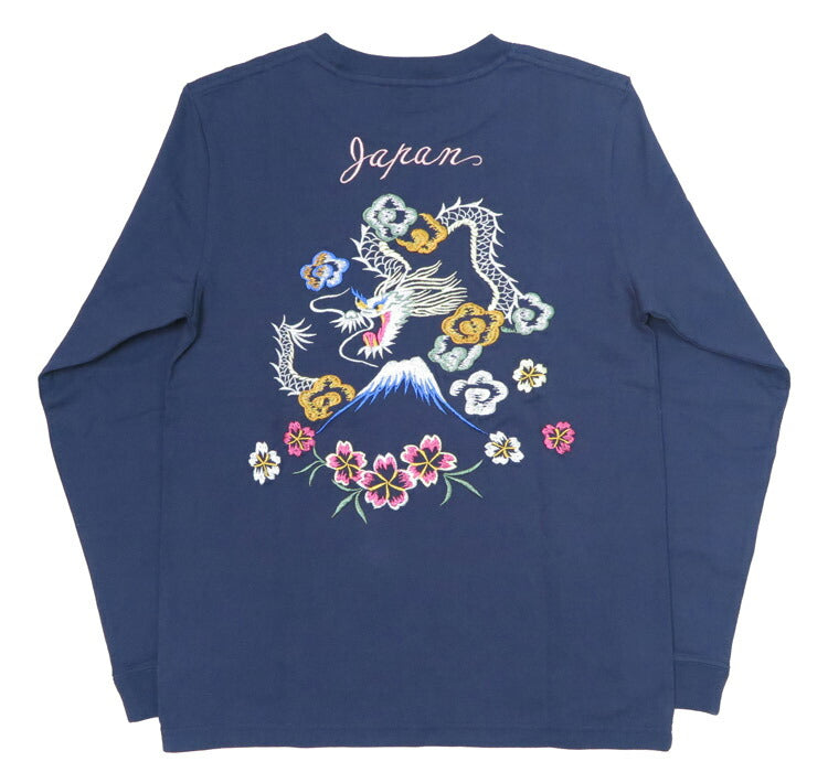 テーラー東洋 Tailor Toyo 長袖 スカ刺繍 Tシャツ LONG SLEEVE SUKA T-SHIRT EMBROIDERED “DRAGON” テイラー東洋 TT69470【2024-25年秋冬新作】