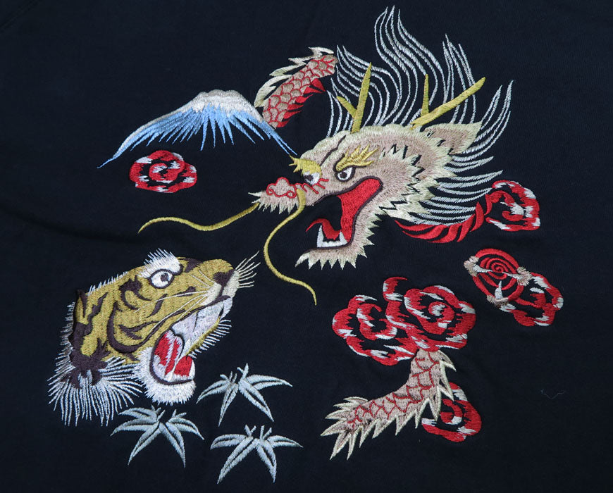 テーラー東洋 Tailor Toyo スカ刺繍 フルジップ スウェット ラグランスリーブ SUKA ZIP SWEAT EMBROIDERED "DRAGON × TIGER × EAGLE" テイラー東洋 TT69474【2024-25年秋冬新作】