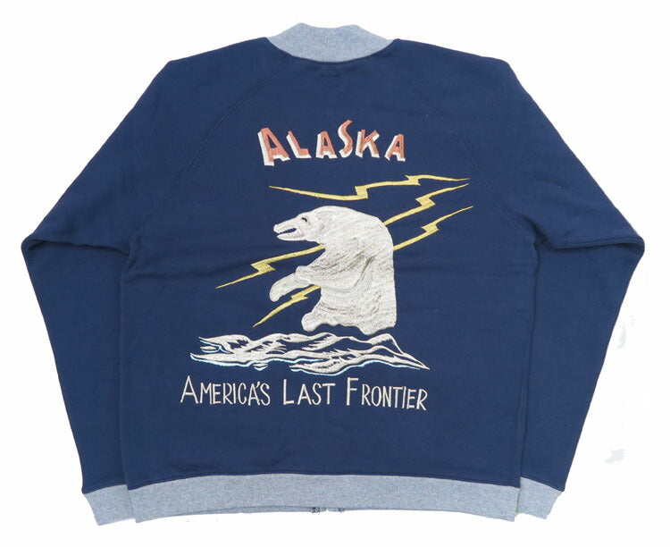 テーラー東洋 Tailor Toyo スカ刺繍 フルジップ スウェット ラグランスリーブ SUKA ZIP SWEAT EMBROIDERED "ALASKA" テイラー東洋 TT69475【2024-25年秋冬新作】