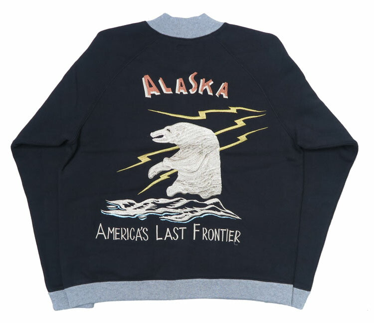 テーラー東洋 Tailor Toyo スカ刺繍 フルジップ スウェット ラグランスリーブ SUKA ZIP SWEAT EMBROIDERED "ALASKA" テイラー東洋 TT69475【2024-25年秋冬新作】