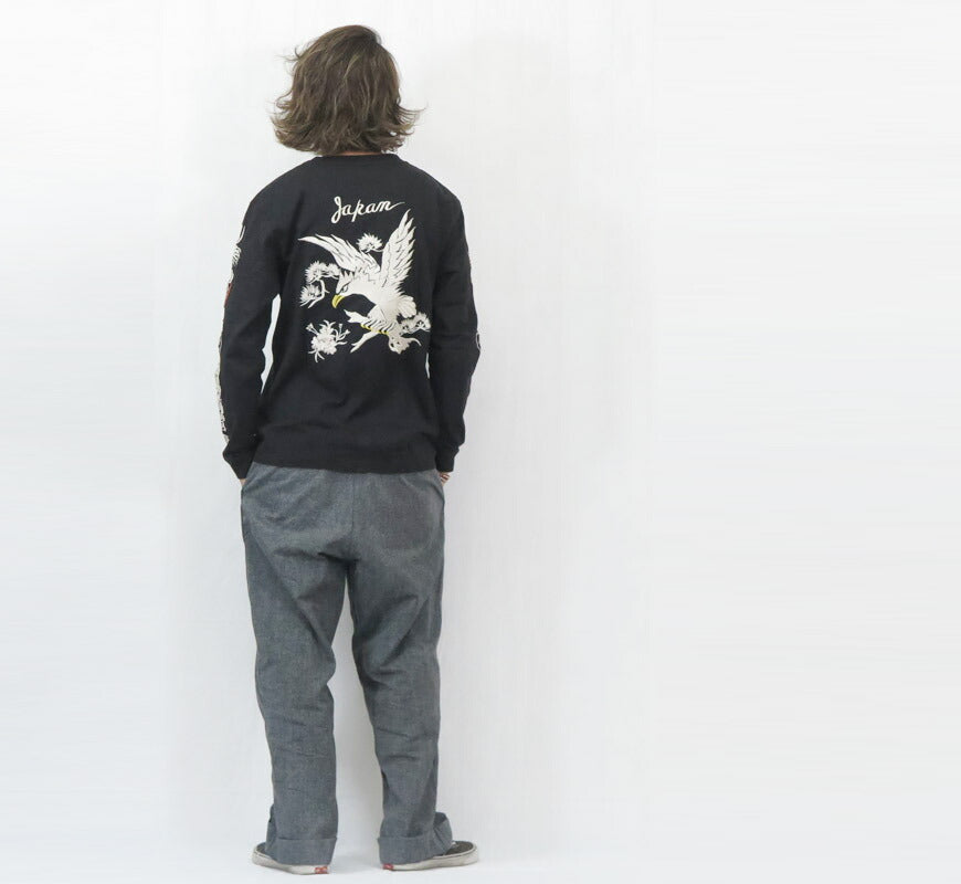 テーラー東洋 Tailor Toyo 長袖 スカ刺繍 Tシャツ LONG SLEEVE SUKA T-SHIRT EMBROIDERED “EAGLE” テイラー東洋 TT69647【2025年秋冬新作】