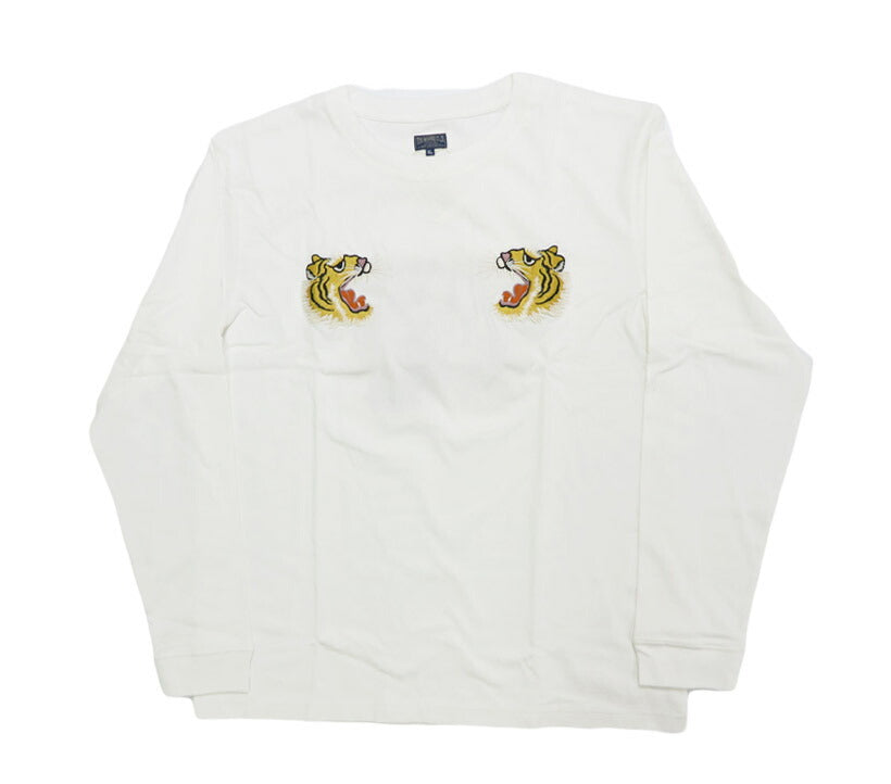 テーラー東洋 Tailor Toyo 長袖 スカ刺繍 Tシャツ LONG SLEEVE SUKA T-SHIRT EMBROIDERED “TIGER” テイラー東洋 TT69649【2025年秋冬新作】