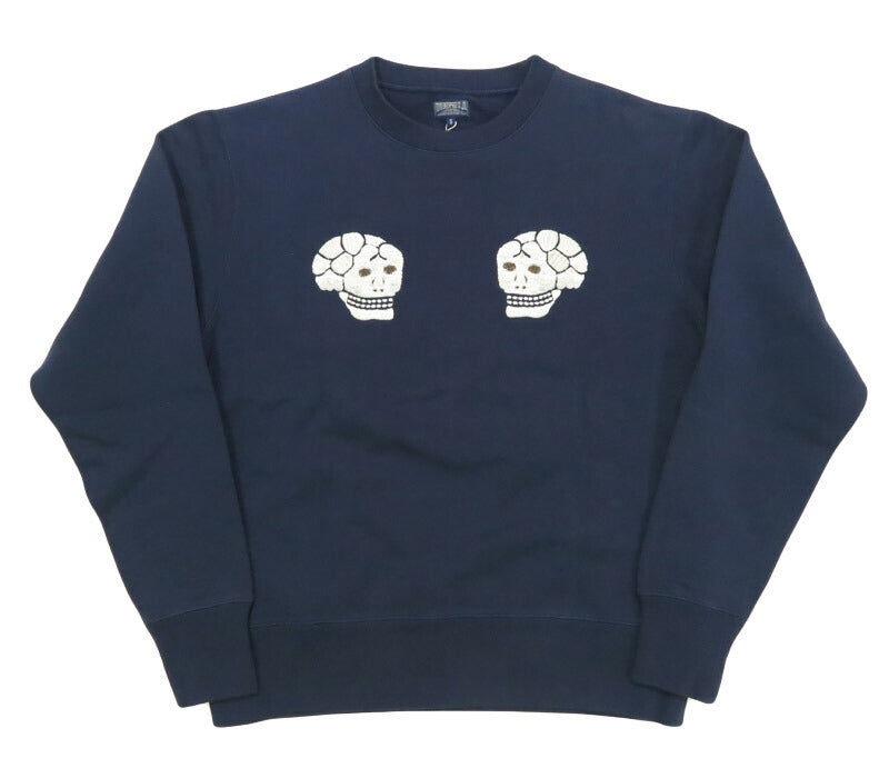 テーラー東洋 Tailor Toyo 長袖 スカ刺繍 クルーネック スウェットSUKA CREW SWEAT EMBROIDERED “SKULL & SNAKE” テイラー東洋 TT69650【2025年秋冬新作】