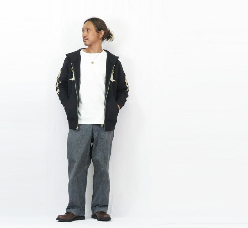 テーラー東洋 Tailor Toyo 長袖 スカ刺繍 ジップパーカー　SUKA ZIP PARKA EMBROIDERED “ALASKA”  テイラー東洋 TT69652【2025年秋冬新作】