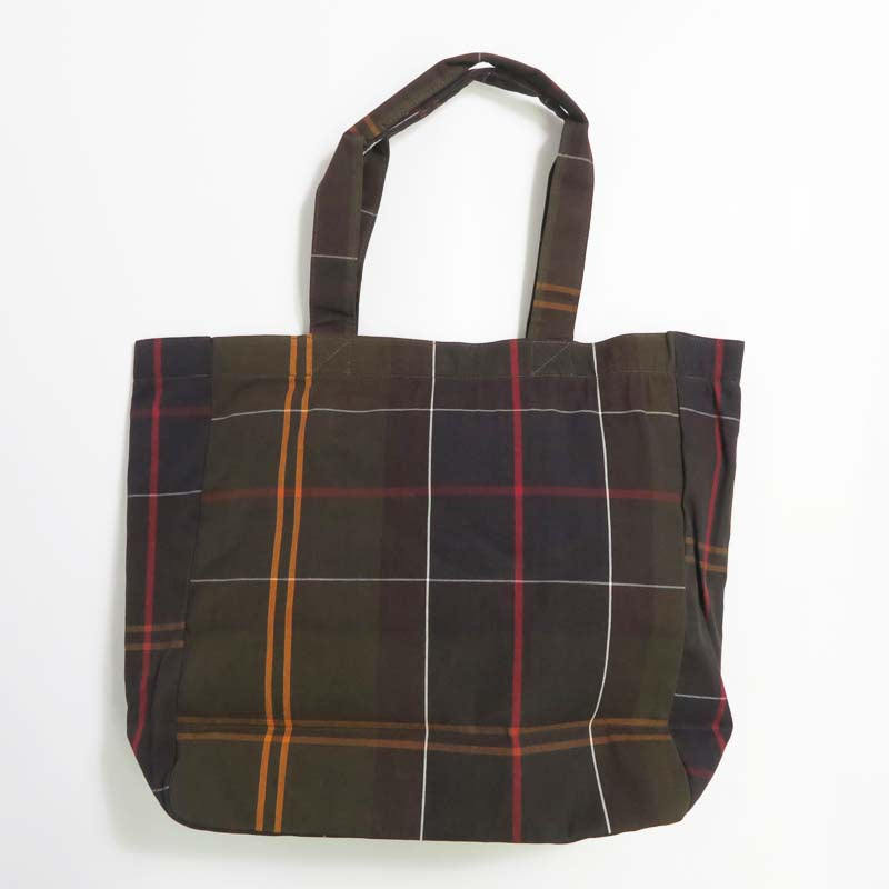 BarbourバブアーTelfieldタータンチェックロゴトートバッグバーブァーバブワーUBA0751【2025年秋冬新作】