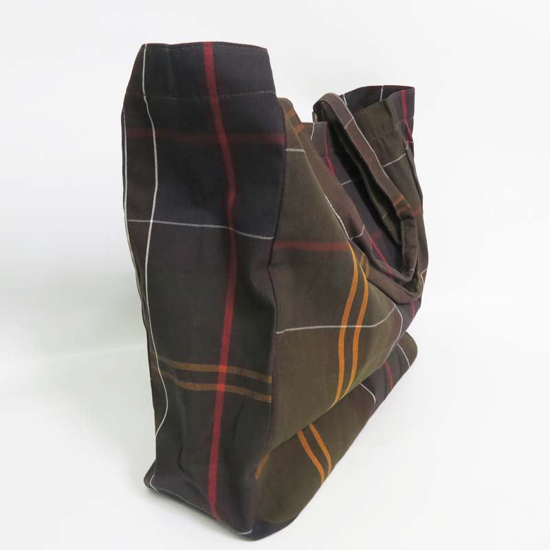 BarbourバブアーTelfieldタータンチェックロゴトートバッグバーブァーバブワーUBA0751【2025年秋冬新作】