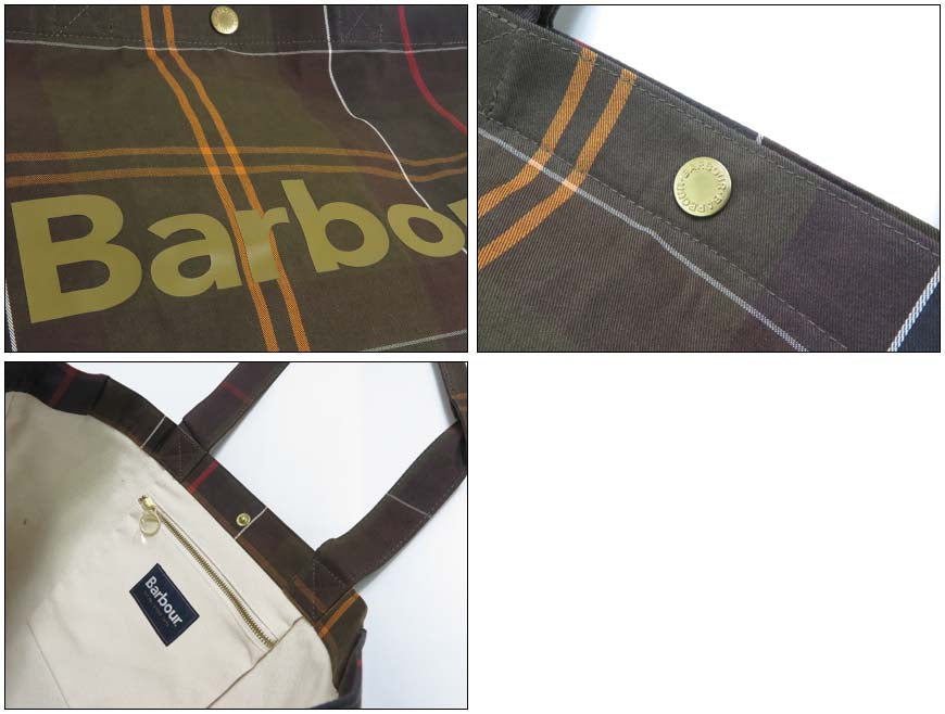 BarbourバブアーTelfieldタータンチェックロゴトートバッグバーブァーバブワーUBA0751【2025年秋冬新作】