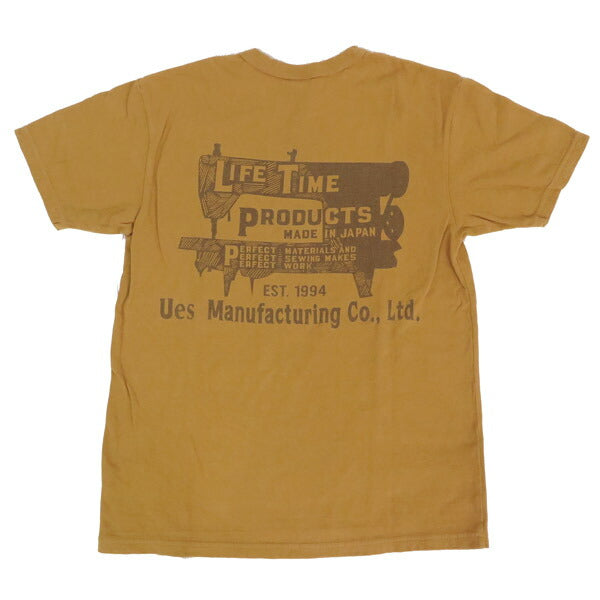 UES ウエス SEWING MACHINE ミシン バインダーネック 半袖 Tシャツ  652503【2025年春夏新作】