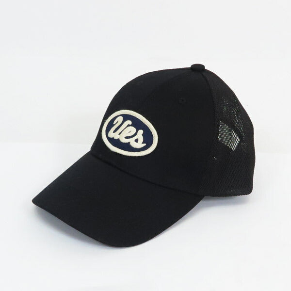 UES ウエス 帽子 ネイビー ワッペン メッシュ キャップ  UES-82MC-NVY【2025年春夏新作】