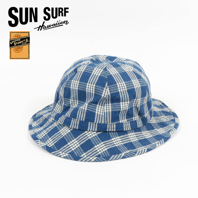 サンサーフ SUN SURF OAHU GARMENT 10oz. パラカチェック ハット PALAKA CHECK HAT US02883 【2026年春夏新作】