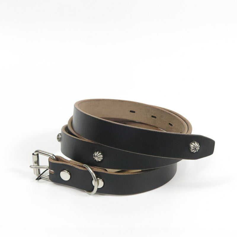 ART BROWN アートブラウン ホーウィン社 クロムエクセル レザー ロング ベルト ブラススタッズ コンチョ 本革 VDB21166AB 【2026年春夏新作】