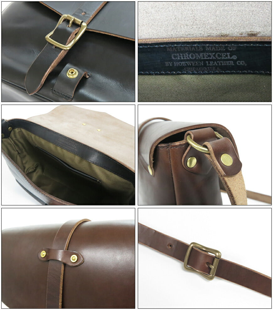 ART BROWN アートブラウン ホーウィン社  クロムエクセルポストマンBAG-L VGC00071AB【2025年秋冬新作】