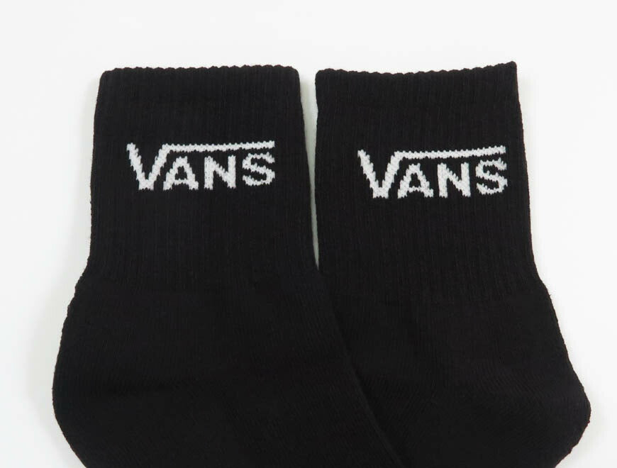 VANS バンズ クラシック ハーフクルーソックス 3足セット ヴァンズ VN000QBWBLK