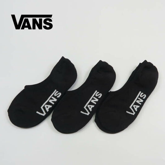 VANS バンズ クラシック ノーショウソックス 3足セット ブラック ヴァンズ VN000QBZBLK