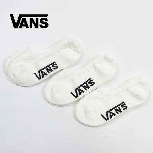 VANS バンズ クラシック ノーショウソックス 3足セット ホワイト ヴァンズ VN000QBZWTH