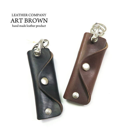 ART BROWN アートブラウン ホーウィン社 クロムエクセル レザー キーホルダー ホック留め 本革 VNF00189AB【2025年秋冬新作】