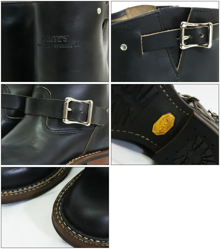 【即納在庫】 WHITE'S BOOTS ホワイツ ブーツ NOMAD 12" ノマド エンジニアブーツ  HORWEEN クロムエクセル ブラック #430ミニビブラムソール 【2025年春夏新作】