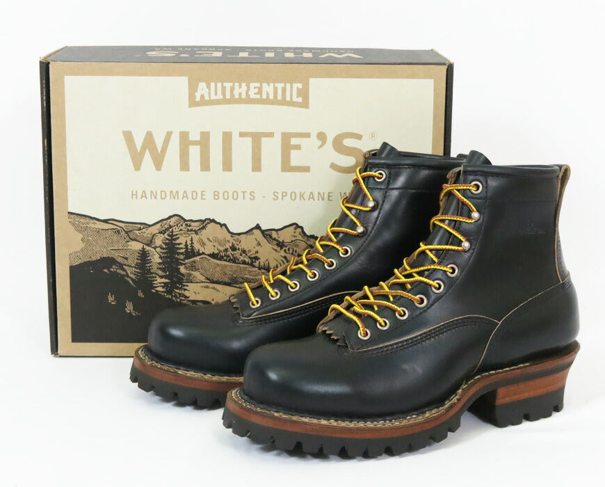 【即納在庫】 WHITE'S BOOTS ホワイツ ブーツ SMOKE JUMPER 6" スモークジャンパー  HORWEEN クロムエクセル ブラック #100ビブラムソール 【2025年春夏新作】