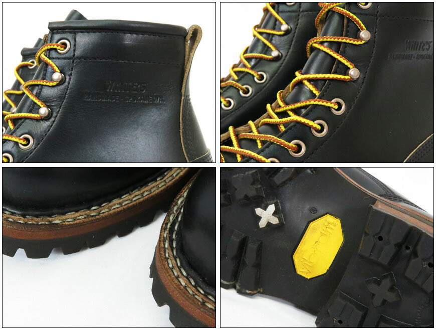 【即納在庫】 WHITE'S BOOTS ホワイツ ブーツ SMOKE JUMPER 6" スモークジャンパー  HORWEEN クロムエクセル ブラック #100ビブラムソール 【2025年春夏新作】