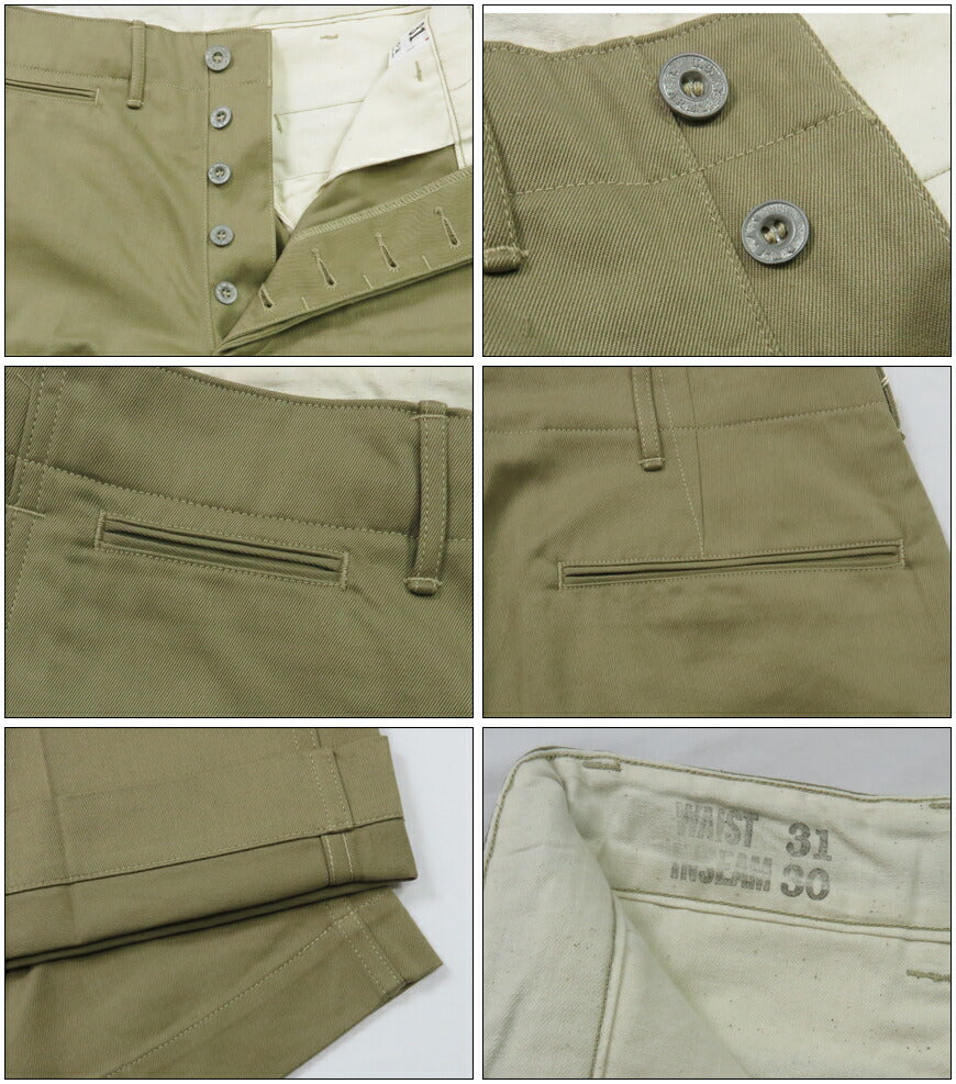 ウェアハウス WAREHOUSE Lot 1216 M-41 TYPE U.S.ARMY CHINO PANTS ミリタリー チノパンツ 【2024-25年秋冬新作】