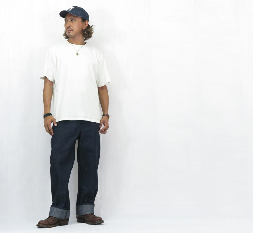 ウェアハウス WAREHOUSE Lot.1237 1900’S INDIGO BLUE and WHITE CHECK WAIST OVERALL デニム ワークパンツ 【2025年秋冬新作】