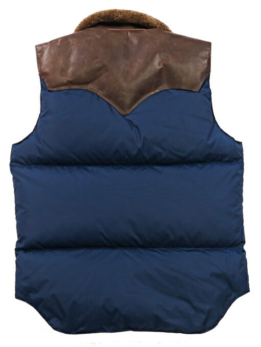 ウェアハウス WAREHOUSE ロッキーマウンテン フェザーベッド ROCKY MOUNTAIN FEATHERBED リップストップナイロン クリスティ ダウンベスト ホースハイド レザーヨーク NYLON DOWN VEST ホワイトダックダウン WH2222 【2024-25年秋冬新作】