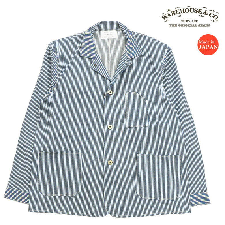 ウェアハウス WAREHOUSE Lot.2224 1920's フリーランド チョー ジャケット ヒッコリーストライプ カバーオール 【2025年春夏新作】