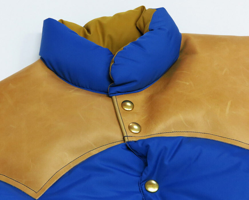 ウェアハウス WAREHOUSE ロッキーマウンテン フェザーベッド ROCKY MOUNTAIN FEATHERBED ナイロン ダウンベスト ホースハイド レザーヨーク NYLON DOWN VEST ホワイトダックダウン WH2234 【2025年秋冬新作】