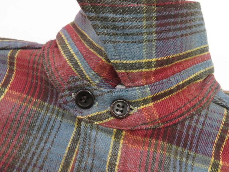 ウェアハウス WAREHOUSE Lot 3022 チェック柄 チンストラップ 長袖 フランネル シャツ G柄