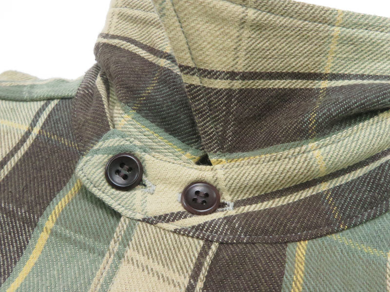ウェアハウス WAREHOUSE Lot 3022 チェック柄 チンストラップ 長袖 フランネル シャツ H柄