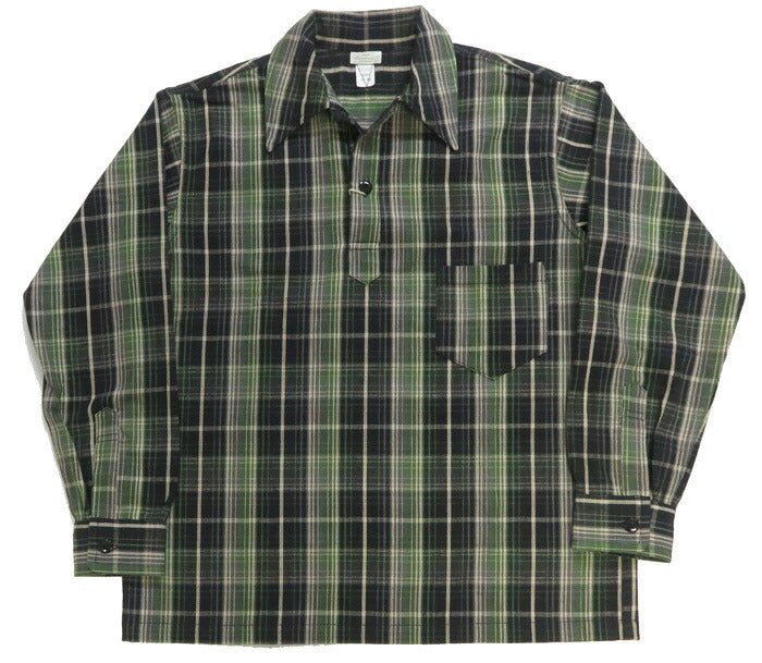 ウェアハウス WAREHOUSE Lot 3063 1930'S WPA ワンポケット プルオーバー ネルチェック シャツ 【2025年秋冬新作】