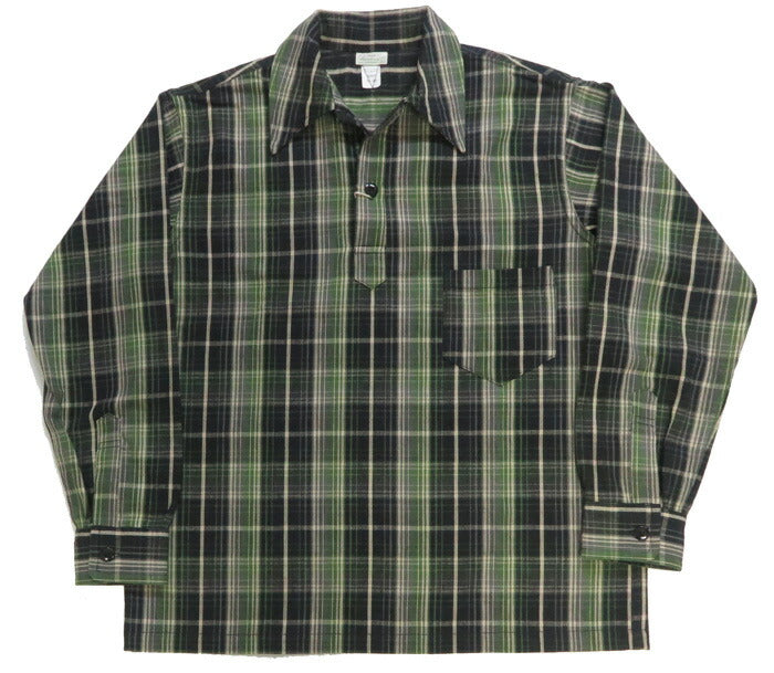 ウェアハウス WAREHOUSE Lot 3063 1930'S WPA ワンポケット プルオーバー ネルチェック シャツ 【2025年秋冬新作】