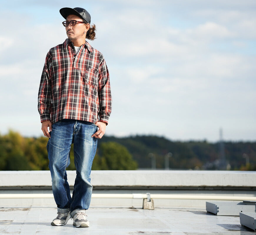 ウェアハウス WAREHOUSE Lot 3063 1930'S WPA ワンポケット プルオーバー ネルチェック シャツ 【2025年秋冬新作】