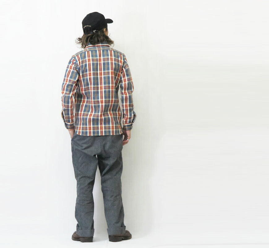 ウェアハウス WAREHOUSE Lot 3104 チェック柄 長袖 フランネル シャツ F柄 【2025年秋冬新作】
