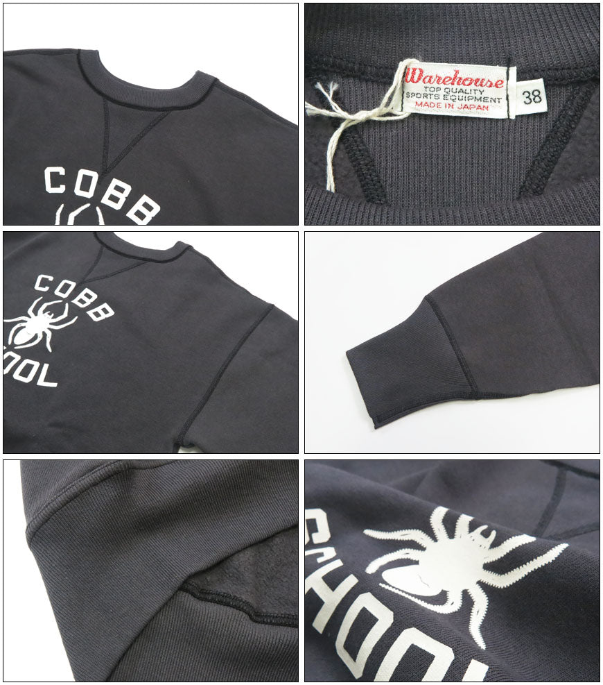 ウェアハウス WAREHOUSE 長袖 クルーネック プリント スウェット Lot.401