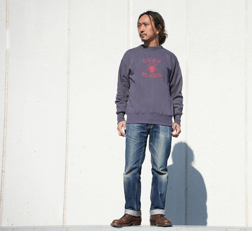 ウェアハウス WAREHOUSE 長袖 クルーネック プリント スウェット Lot.401