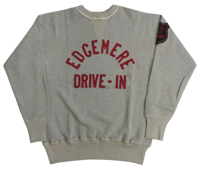 ウェアハウス WAREHOUSE 長袖 クルーネック スウェット アップリケ フェルト刺繍ワッペン Lot.401 EDGEMERE 4本針 【2026年春夏新作】