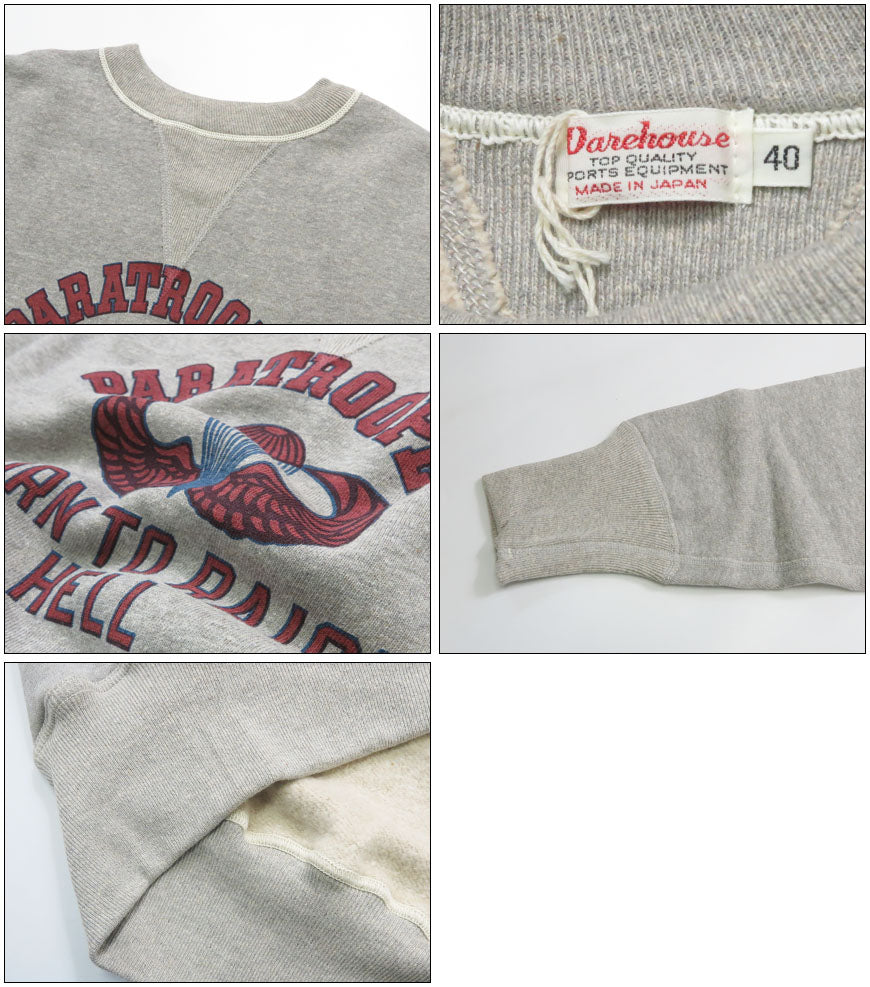 ウェアハウス WAREHOUSE 長袖 クルーネック プリント スウェット Lot.401