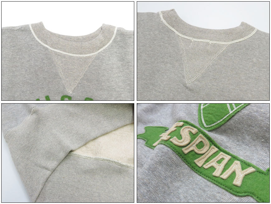 ウェアハウス WAREHOUSE 長袖 セットインフリーダムスリーブ 両V クルーネック スウェット ワッペン SIGMA OMICRON DELTA Lot.403 【2025年秋冬新作】