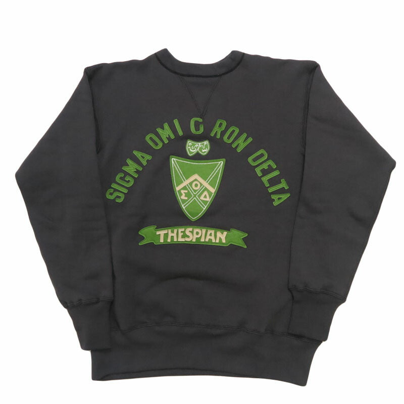 ウェアハウス WAREHOUSE 長袖 セットインフリーダムスリーブ 両V クルーネック スウェット ワッペン SIGMA OMICRON DELTA Lot.403