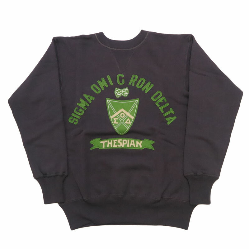 ウェアハウス WAREHOUSE 長袖 セットインフリーダムスリーブ 両V クルーネック スウェット ワッペン SIGMA OMICRON DELTA Lot.403